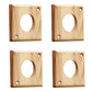 4 Pieces Bluebird House Predator Guard,Wooden Birdhouse Guard,Bird House Hole Protector Guard for Eastern Bluebird Box 1 1/2 Inch Opening