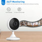 CHIKUK WiFi Security Camera 2K, Indoor Home Cameras for Dog/Pet/Elder/Baby Monitor, Upgraded Smart Siren with Phone App, Advanced Night Vision, SD/Cloud Storage, Alexa Compatible