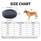 CEVICOLZE Small Cat Bed for Indoor Cats, Self-Warming Donut Kitty Bed for Small Cats Keeping Warm, Washable Pet Bed with Anti Slip Base, 23‘’ Darkgrey