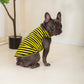 KAOOPETOPN Dog Striped Shirt Lightweight Vest Soft Breathable Cool Pet Clothes,Stretchy Sleeveless Tank for Boy Girl Dogs Large Medium Small,S