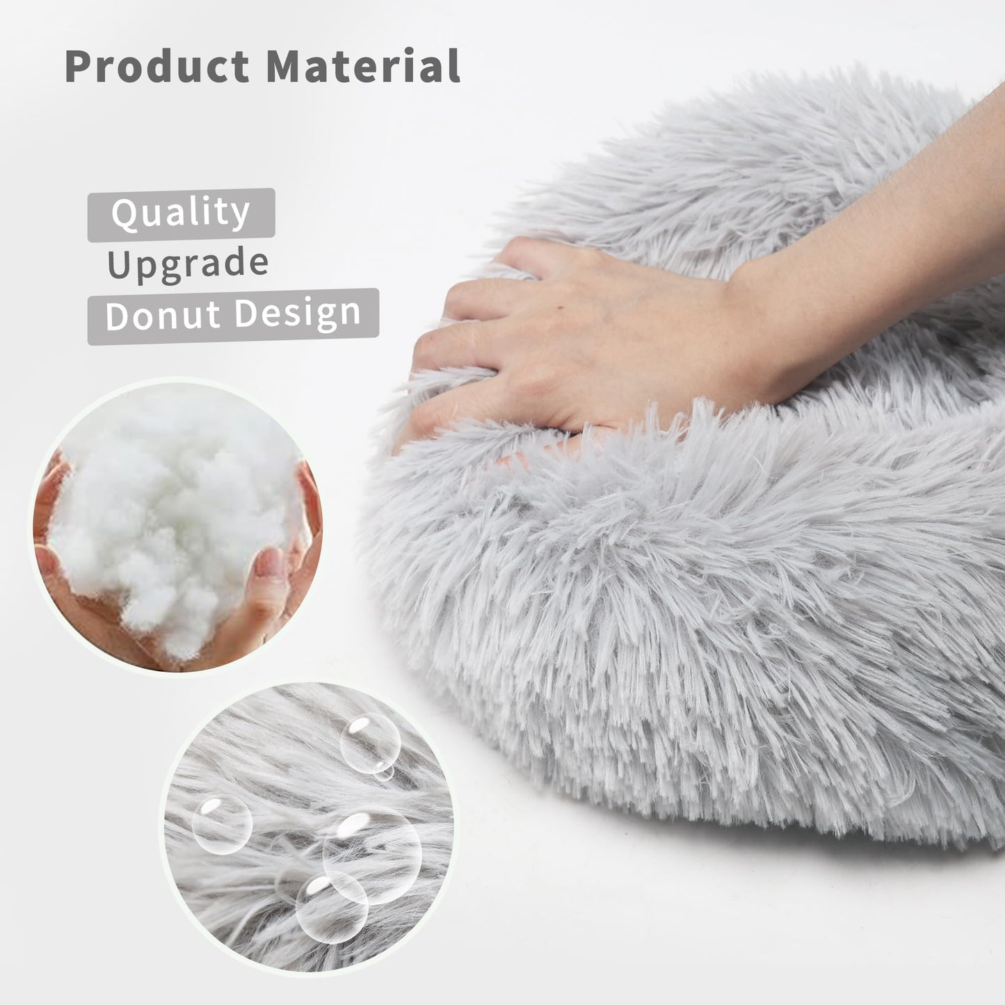 wrkfree Bunny Bed Rabbit Hideout Large Soft & Comfortable Small Animal Bedding Cozy Bed Mat Warm Hideaway Cage Accessories for Guinea Pig Light Grey