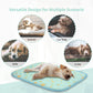 NWK Pet Cooling Mat - 27.5’’ X 20’’ Ice Silk Cooling Mat for Dogs & Cats Portable & Washable Pet Cooling Blanket, Car Seats, Beds for Summer (Green Fruit, Medium)