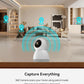 ORANZI WiFi Indoor Security Camera, Pet Camera with Phone APP, Pan/Tilt Wireless Cameras for Home Security 360, Smart Camera with Motion Detection, 2-Way Audio, Siren,Work with Alexa (not SD Card)