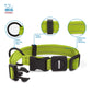 Best Pet Supplies Reflective Dog Collar with Adjustable Length, Heavy-Duty Buckle, and Strong Leash D-Ring, Training, Walking, Jogging Accessory for Small, Medium, and Large Breeds - Lime Green, M