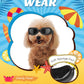 Lewondr Dog Sunglasses Small Breed Goggles UV Protection,Goggles for Small Dogs Eye Wear Protection with Adjustable Strap Windproof Anti-Fog Sunglasses for S-mall Doggy Doggie Glasses,Black