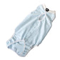 oUUoNNo Cat Wound Surgery Recovery Suit for Abdominal Wounds or Skin Diseases, After Surgery Wear, Pajama Suit, E-Collar Alternative for Cats (S, Stripe Blue)