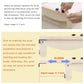 COODIA Cat Window Perch, Wooden Window Perch for Cats Inside, 2 in1 Cat Hammock for Window, Versatile Cat Window Bed, Multi Installation Place Window Cat Bed for Windowsill Bedside Drawer and Cabinet
