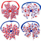 Spring Summer Dog Bow Ties 3.2" Bow Butterfly pet Ties Dog Ties Collar fit for Small and Middle Size pet (4th of July Pinwheel)