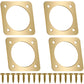 4 Pieces Metal Bird House Guard with Copper Portal Bird House Replacement for Eastern Bluebird Birdhouses(1 1/8 Inch Inner Diameter)