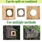 4 Pieces Bluebird House Predator Guard,Wooden Birdhouse Guard,Bird House Hole Protector Guard for Eastern Bluebird Box 1 1/2 Inch Opening