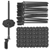 FUTRPOW Solar Panel Bird Guard Fastener Clips,50 Sets Critter Guard Fasteners,Premium Nylon Solar Panel Clips for Attaching Wire Mesh to Solar Panels,Critter Guard Kit for Bird Pigeon Fence