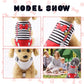 Vavious Girl Dog Clothes Dog Cooling Vest for Summer Breathable Mesh Cat Outfit Pet Red Bow Stripe Print Pullover Sleeveless Soft Dogs Tank Top X-Small