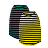 KAOOPETOPN Dog Striped Shirt Lightweight Vest Soft Breathable Cool Pet Clothes,Stretchy Sleeveless Tank for Boy Girl Dogs Large Medium Small,S