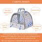 FCQQYWZ Bird Carrier Travel Cage with Stand, Small Bird Travel Carrier for Parrot with Perch, Side Access Window (Grey)