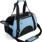 ZaneSun Cat Carrier,Soft-Sided Pet Travel Carrier for Cats,Dogs Puppy Comfort Portable Foldable Pet Bag Airline Approved (Small Blue)