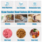 Slow Feeder Dog Bowls Small Breed, Dog Food Bowl Small Anti-Choking Bloat Stop Puzzle Healthy Eating Bowl (Blue, 1 Cup)