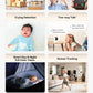 2K AI Security Camera Indoor, Baby Monitor Pet Camera 360° for Home Security, 2.4/5GHz Wi-Fi 6, 2-Way Audio, Smart Motion Tracking, IR Night Vision, Fire Detection, Cloud Storage C10