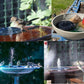 Solar Fountain, Solar Powered Bird Bath Fountain Pump with 4 Nozzles 1.4W Solar Panel Kit Water Pump, Outdoor Watering Submersible Pump for Pond, Pool, Garden, Fish Tank