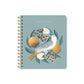 Fringe Studio Paper Cover Non-Dated Weekly Planner, "BLUE BIRD" 7" w x 8.375" h, 160 pages, Juliana Tipton Collection (878PA001FSC)
