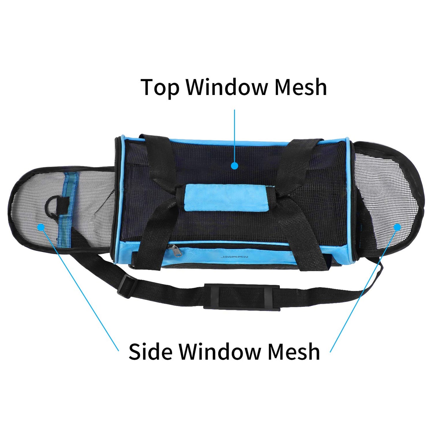 JMOON Soft-Sided Pet Carrier Bag - Airline Approved for Cats and Dogs - Foldable Comfort Travel Carrier