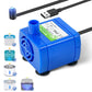 IP68 DR-DC160 submersible water pump Cat Water Fountain Pump for Tritone Ceramic, Stainless Steel, Round Flower Cap Cat Fountains, Automatic Pet Water Dispenser Replacement Pump (With LED)