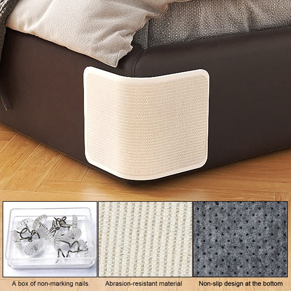 Cat Scratching Pad Natural Sisal Cat Scratcher Mat Sofa Bed Protector Scratch Pad Couch Side Cover, Easy Installation Heavy Duty Cat Scratching Pad for Grinding Claws Protecting Furniture