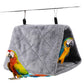 Haosie Warm Bird Nest House, Bird Bed for Cage Accessories, Parakeet Toys Hammock, Plush Parrot Hanging Hut Tent for Conure Cockatiel Lovebird Cockatoo