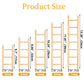 YHNTGB 5pcs Wooden Bird Ladder for Parrots Cage 5 Basic Sizes Perch Parakeet Climbing Toys Hanging Pet Natural Step Cockatoo Lovebirds