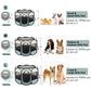 Siedihit Dog Cat Playpen, Puppy Pet Playpen Indoor for Small Dogs Tent Crates Cage Outdoor, Portable Pop Up Dog Kennel Playpen with Carrying Case for Dogs/Cats/Rabbits, Removable Zipper Top, Grey