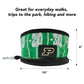 Pets First NCAA Purdue Boilermakers Collapsible Dog Travel Bowl, Food and Water Bowl for Dogs & Cats. Lightweight Leak-Proof Pet Bowl for Travel with Football Field & Pebble-Grain Design