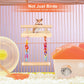 FrgKbTm Bird Perches Cage Toys Parrot Wooden Platform Play Gyms Exercise Stands with Acrylic Wood Swing Ferris Wheel Chewing for Animals Green Cheeks, Baby Lovebird, Chinchilla, Hamster Budgie