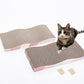 SIDAZON Cat Scratching Board cat Scratcher Cat Scratch Pad Cardboard cat scratchers for Indoor Cats Reversible Large Wide Corrugated with Catnip(2pcs)
