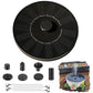 Cookayler Solar Bird Bath Fountain Pump with 6 Nozzle and Anti-Collision Pole,1.4w Solar Powered Free Standing Floating Water Pump for Fish Tank, Pond, Pool, Garden and Outdoor