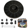 Cookayler Solar Bird Bath Fountain Pump with 6 Nozzle and Anti-Collision Pole,1.4w Solar Powered Free Standing Floating Water Pump for Fish Tank, Pond, Pool, Garden and Outdoor