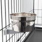 Lixit Quick Lock Cage Bowls for Dogs, Cats, Rabbits and Other Pets (20oz, Stainless)