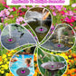 SZMP Solar Fountain 3.5W Bird Bath Fountains with Rosy Flower, 100% Glass Panel, Solar Powered Water Fountain with 7 Nozzles, for Pool, Pond, Garden, Outdoor (Black)