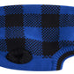 Blue Black Plaid Holiday Festive Turtleneck Pet Sweater for Small Dogs, Cat Warm Coat Apparel, Winter Knitwear Pet Clothes for Cold Weather Small (S) 12" Back Length