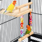 FrgKbTm Bird Perches Cage Toys Parrot Wooden Platform Play Gyms Exercise Stands with Acrylic Wood Swing Ferris Wheel Chewing for Animals Green Cheeks, Baby Lovebird, Chinchilla, Hamster Budgie