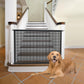 Cupount Dog Screen Mesh Gate for Stairs Pet Gates for The House: for Doorways Stairways Indoor 29 inches Tall, 38 inch Wide, Fits 32-35 inch Openings