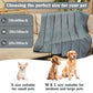 Kritter Planet Waterproof Cooling Dog Mat, Soft Pet Blanket for Summer, Lightweight Outdoor Mat, Reversible Furniture Cover, 20 x 30 inch, Grey