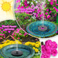 SZMP Solar Fountain 3.5W Bird Bath Fountains with Rosy Flower, 100% Glass Panel, Solar Powered Water Fountain with 7 Nozzles, for Pool, Pond, Garden, Outdoor (Black)