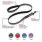 HALTI Leash for Dogs - Premium Nylon Puppy & Dog Leash, Reflective Neoprene-Padded Handle, Comfortable & Easy to Use. Suitable for Medium & Large Dogs (Size Large, Black)