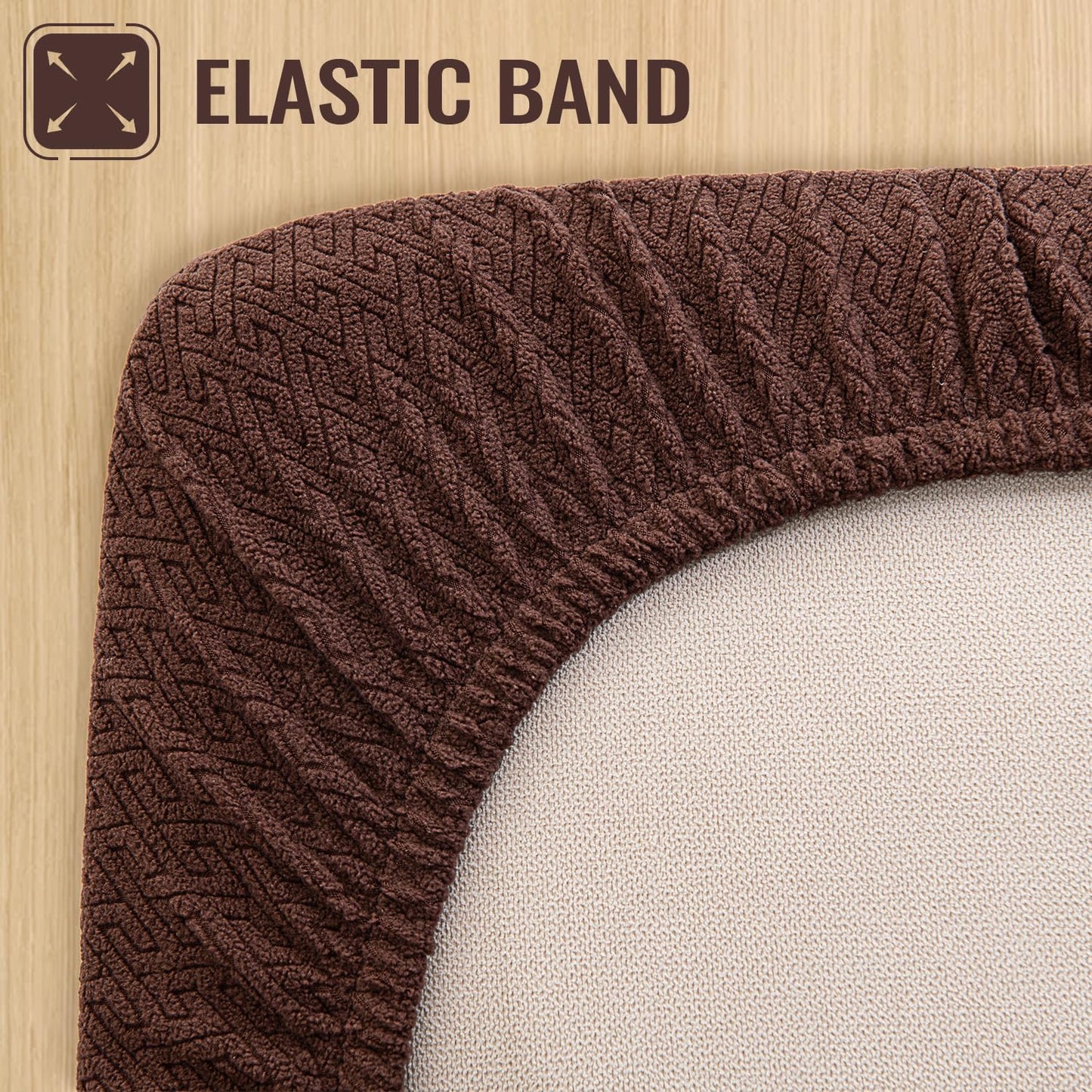 Nanbowang Waterproof Dog Bed Replacement, Washable Pet Pillow Cover Quilted, Lovely Puppy Bed for Dog/Cat - 16x25 Brown