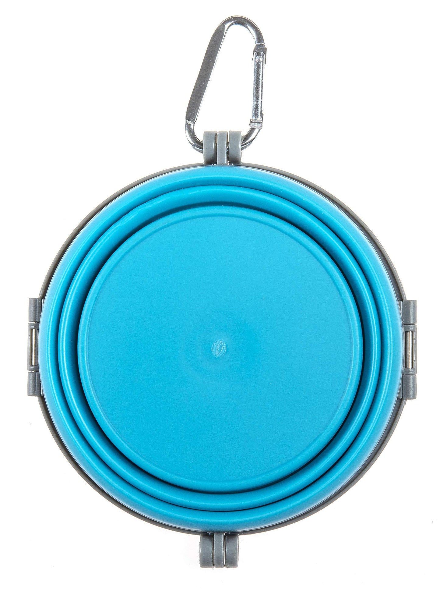 Loving Pets Bella Roma Collapsible Dog Bowls - Silicone Dog Bowls, Foldable Bowl, Puppy Essentials & Hiking Pet Supplies Great for Home & Travel (Blue, Small)
