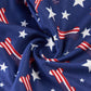 Bone American Star 4th of July Navy Blue Stripe Dog T-Shirts Summer Lightweight Pet Clothes X-Large 17.6" Back Length