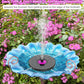 SZMP Solar Fountain 3.5W Bird Bath Fountains with Rosy Flower, 100% Glass Panel, Solar Powered Water Fountain with 7 Nozzles, for Pool, Pond, Garden, Outdoor (Black)