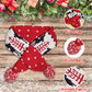 Dog Christmas Scarf Pet Puppy Xmas Knitted Costume Winter Warm Bandanas Neckerchief Cat Neck Warmer Apparel for Holiday Festive (Small, Red Black)