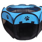 MEHONGCAN Portable Pet Playpen,Foldable Dog Playpen for Dogs and Cats,Rabbits,Pet Exercise Pet Tents Indoor Outdoor Use (S(28.7" x 28.7" x 16"), Blue)