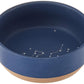 Fringe Studio Stoneware Pet Bowl, Medium, Celestial (479007),Dark Blue