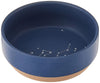 Fringe Studio Stoneware Pet Bowl, Medium, Celestial (479007),Dark Blue